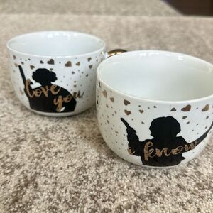 Star Wars Princess Leia and Han Solo Coffee Mug Set (2)-- 20 oz